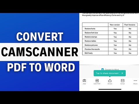 How to convert PDF to Word using CamScanner app (LATEST GUIDE)