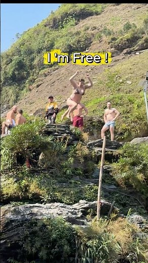 This Waterfall Is Stunning -Ha Giang Loop adventure #extremejump #travel #usa #waterfall