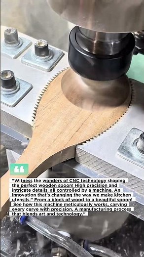 This is the process of making a wooden spoon.