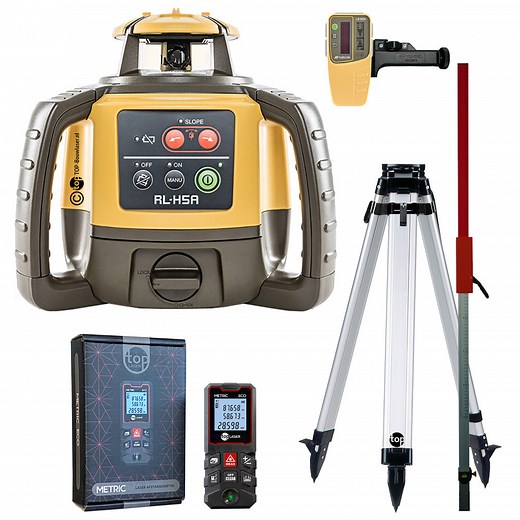 Topcon RL-H5A Professionele Bouwlaser Set