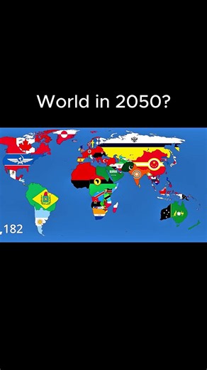 World in 2050 #shorts #viral #map #flag #geography