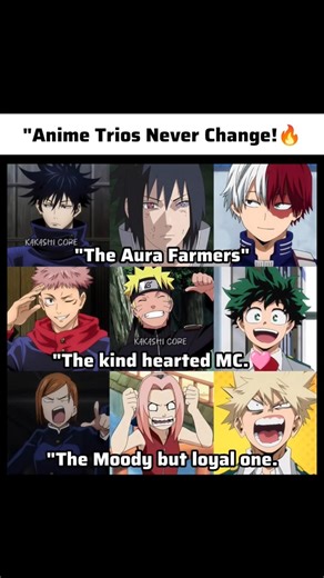 "Anime Trios Never Change! 🔥