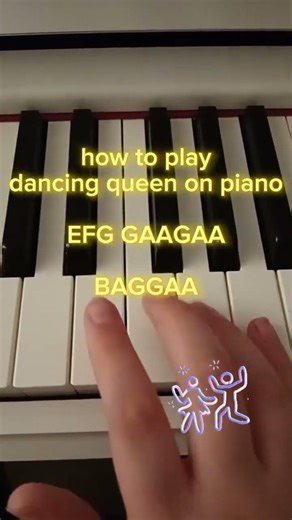 dancing queen on piano #piano #easypiano #foryou