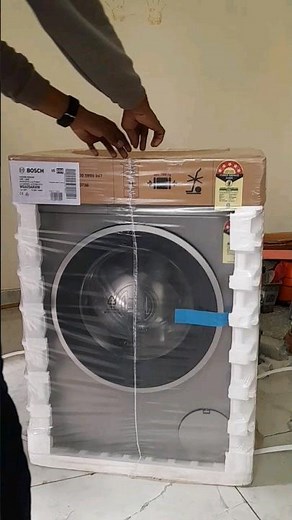 Bosch New Front Load Washing Machine unboxing | BOSCH WGA1420SIN ☆ ‪@BoschHomeIndia‬ #bosch #shorts