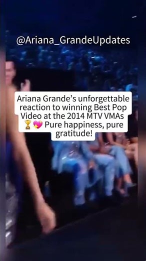 Ariana Grande’s PURE JOY Winning Best Pop Video at the 2014 VMAs 🏆✨