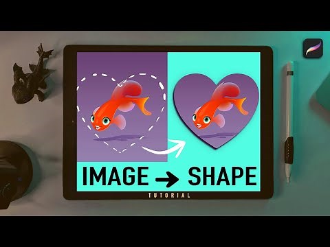 Cut an IMAGE into any SHAPE - Procreate Tutorial