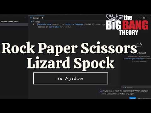 I Built Rock Paper Scissors Lizard Spock in Python