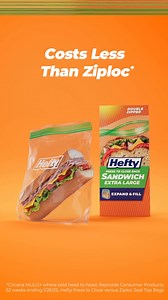 If you crave it you can save it. Hefty® Press To Close bags. | Hefty