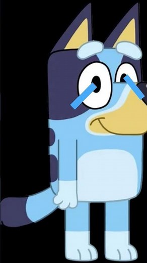 bluey crying