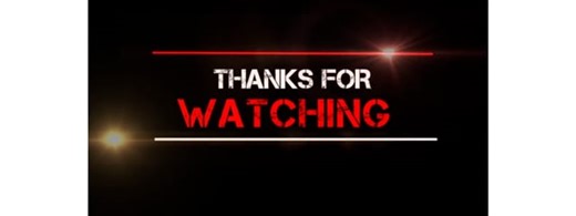 Subscribe, 3D, Thanks For Watching. Free Stock Video