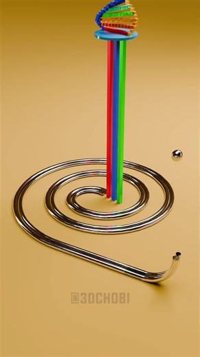 Satisfying Blender Animation: Colorful Cubes Demolition