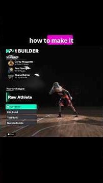 How to Make Raw Athlete Build in NBA 2K26!