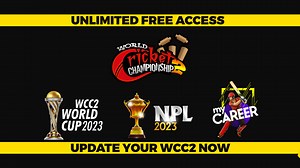 WCC2 update is here! 🔥 Get unlimited free access to World Cup 2023, My Career, and NPL 2023! 🏆🏏 Update now:https://wcc2.onelink.me/cRa8/8ojse7g7 and start playing! 🎮 #WCC2 #CricketUpdate #WorldCup2023 #MyCareer #NPL2023 #UnlimitedFreeAccess #UpdateNow #CricketLove #CricketFever #CricketLife #CricketMerijaan #CricketFans #CricketLovers | World Cricket Championship