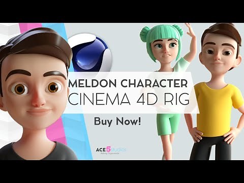 Child C4D Character Rig [Cinema 4D] | Animation ready | Meldon