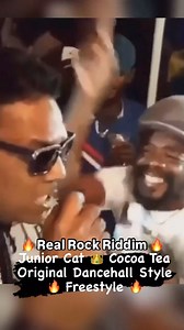 9.6K views · 97 reactions | 90s Dancehall Freestyle  Real Rock Riddim  Tribute to Legends Pt.2  Junior Cat  Cocoa Tea #dubshowcase #90sdancehall #freestyle #juniorcat #supercat | Dubshowcase | Facebook