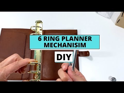DIY PLANNER MECHANISM | HOW TO ATTACH A 6 RING MECHANISM IN PLANNER | RING PLANNER DIY TUTORIAL