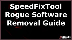 SpeedFixTool Removal Guide
