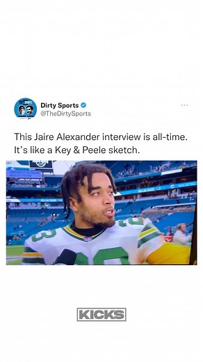 Kicks on Instagram: "This is toward the top of the list when it comes to greatest post-game interviews 藍藍 (via @thedirtysports)"