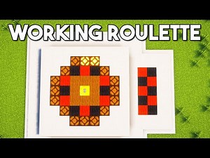 Minecraft Working Roulette Table Tutorial - How to Build a Working Roulette Table in Minecraft 1.20+