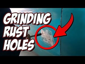 🛠️ Auto Body Repair | Grinding Rust Holes | How to Kill Rust on Cars |How to Mix Body Filler🔥