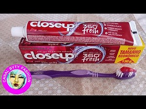 TOOTHPASTE🦷Closeup Red Hot 360° Fresh has an intense cinnamon flavor🦷✨😁🌿💧❄️🔥｡♥‿♥｡🌸🐰💖🌼🐱💕🌻🐶💗🌷🐻💞