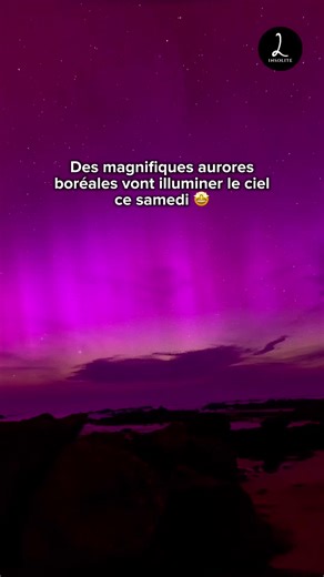 LIEU INSOLITE on Instagram: "🌌 Ce samedi soir, un spectacle rare pourrait illuminer le ciel en France ! Une forte activité solaire 🌞 envoie des particules vers la Terre qui interagissent avec notre atmosphère… résultat : des aurores boréales visibles jusqu’à nos latitudes ! ✨🌠 ￼ On pourrait les apercevoir surtout dans le nord et l’est du pays (Hauts-de-France, Normandie, Grand Est), mais aussi parfois plus bas, jusqu’à Paris, Nantes ou même la Côte d’Azur si le phénomène est très intense 🌍 �
