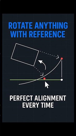 Align Any Object to the Perfect Angle in AutoCAD #AutoCAD #CADTips #Tutorial
