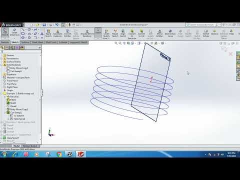 #Solidworks#Helix and Spiral 2