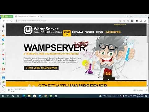 Hướng dẫn cài đặt phần mềm WAMP SERVER để học lập trình web với PHP, chạy thử file PHP đầu tiên