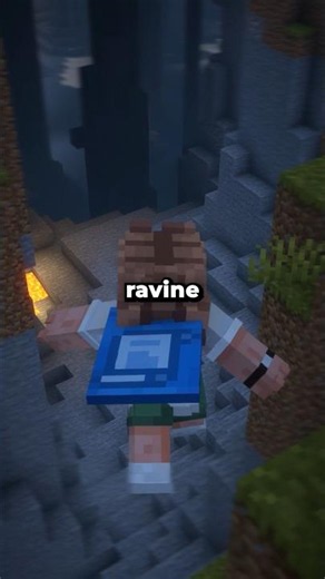 Falling in a MASSIVE ravine 💀 #minecraft #minecraftserver #townyserver #minecraftsmp #smp #towny