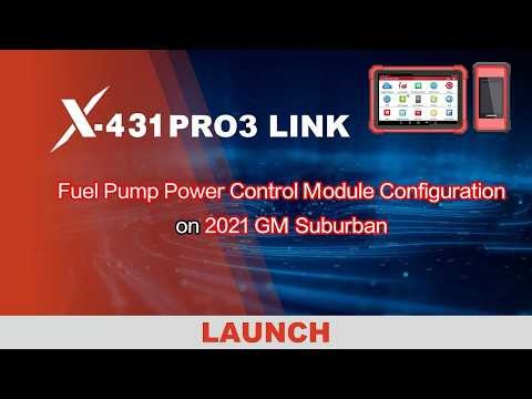 How to Program Fuel Pump Module 2021 GM Suburban Using LAUNCH X431 PRO3 LINK