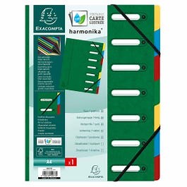 Exacompta Harmonika Multipart File A4 7 Part Pack of 8