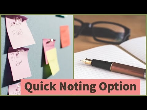 eOffice - What is Quick Noting option in Settings Tab? Live Demo and Discussion on How to Use it ?