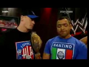 Santino Marella Backstage With John Cena