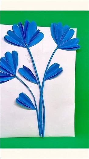 Beautiful Paper Flower 🌸 | Easy DIY Craft Idea #shorts | Asha Craft & Art