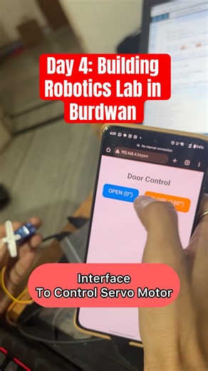 Day 4 : building Robotics Lab in Burdwan #robotics #esp32 #arduino
