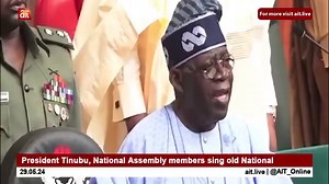 47K views · 828 reactions | President Tinubu, National Assembly members sing old National Anthem | AIT Online | Facebook