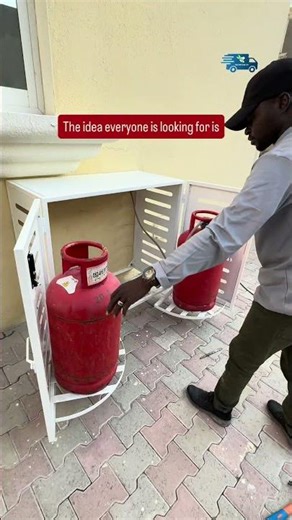 gas jug inside with opening and closing and install it anywhere at home