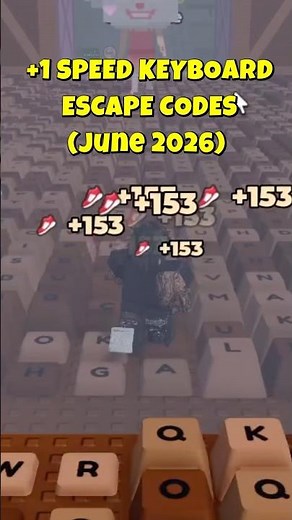 NEW +1 SPEED KEYBOARD ESCAPE CODES ⌨️🔥 FREE REWARDS (JUNE 2026) #shorts