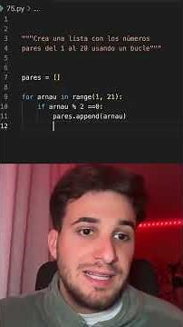 🔢 Generate all even numbers from 1 to 20 with a simple loop #Python