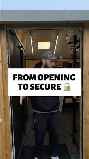 From Empty Opening to Secure Steel Door #shorts #diy #securitysteeldoor