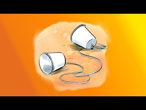 Teléfono casero con vasos de plástico - Tutorial