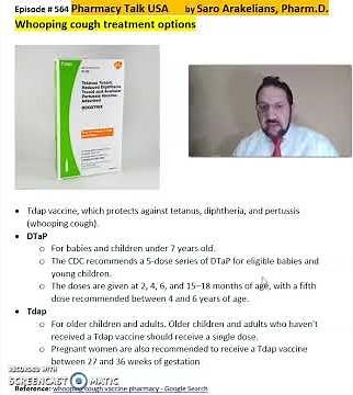Whooping cough treatment options- Tdap vs Dtap