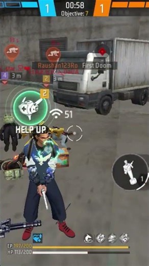 #freefire Rai star in my match #vip FF GAMING#