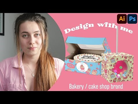 Designing a bakery/cake shop brand from scratch AGAIN! | logo & packaging designing processs