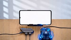 Keyboard Mouse Adapter Converter, Game Console Keyboard and Mouse Adapter, Mobile Phone Tablet Game Wired Connection Converter with 3 USB Ports, Provides 1:1 Game Accuracy, 120