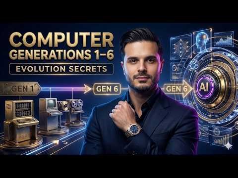 Computer Generations 1–6 Explained | Evolution Secretsنسل‌های کمپیوتر 1–6 | راز تکامل تکنالوژی
