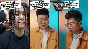 Asian Barber Sparks Trend Turning Straight Hair Into Locs… Showing Method To Give Afro-Texture!