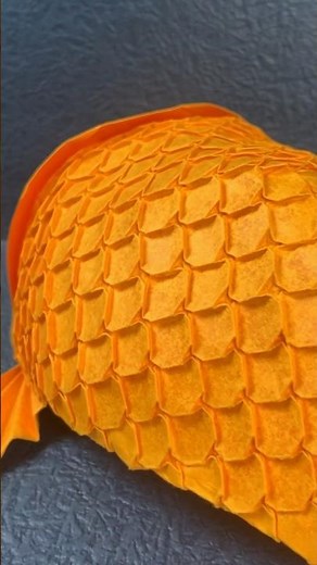 Origami Koi Fish with 400 Scales (Robert Lang) #origami