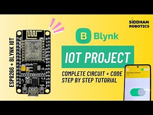 First IoT Project using ESP8266 & Blynk | Control LED from Mobile (Beginner Tutorial)